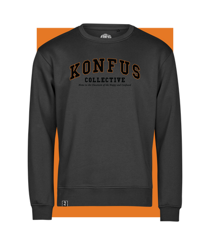 College Classroom, Black Crewneck Sweatshirt
