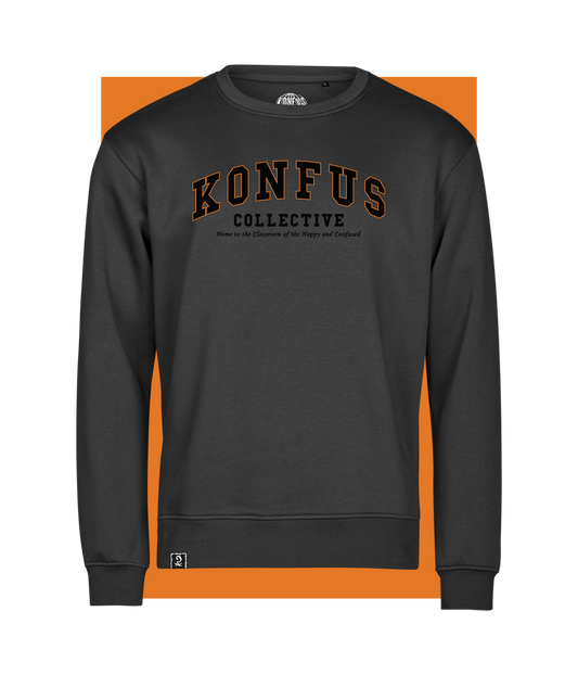 College Classroom, Black Crewneck Sweatshirt
