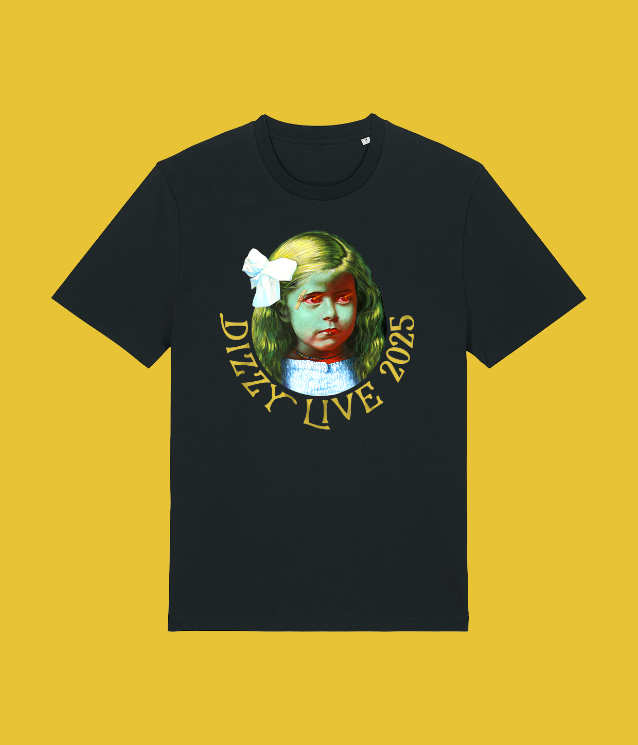 DIZZY LIVE 2025, Black T-shirt