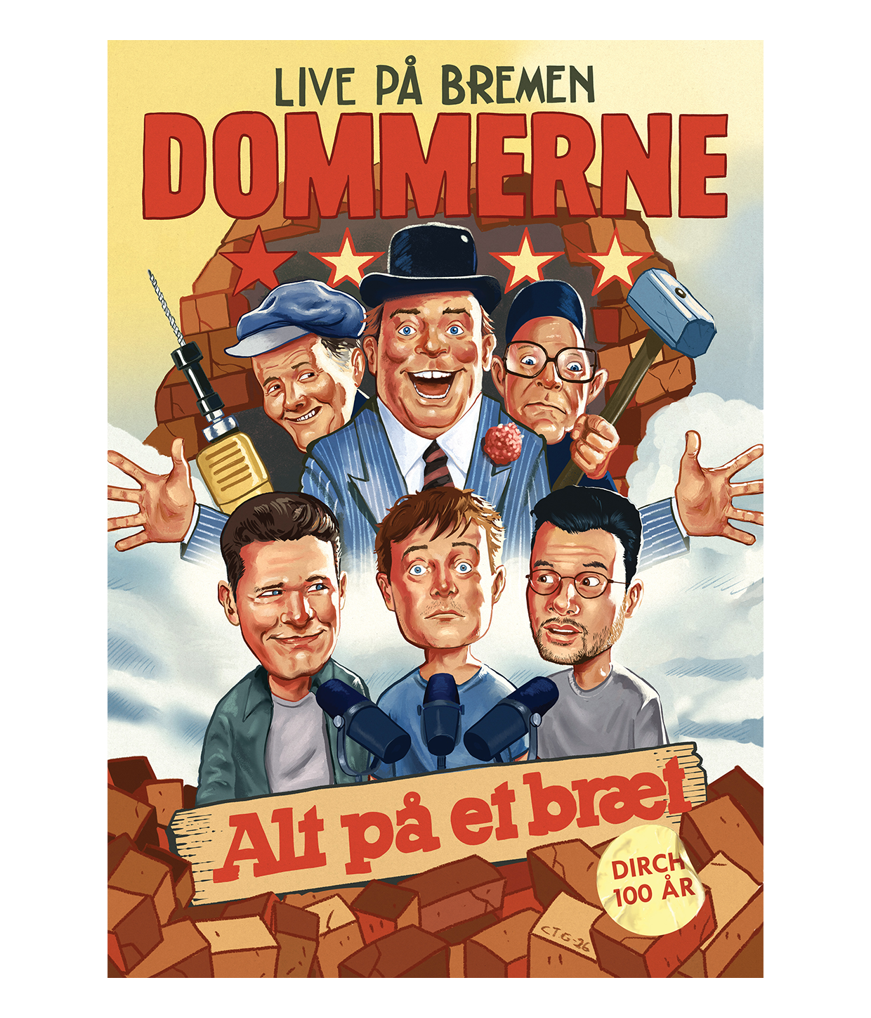 Dommerne Dirch, Plakat 70x100cm