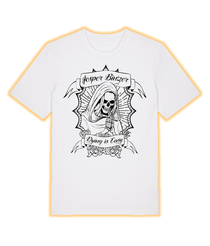 Dying Is Easy Black, White T-shirt