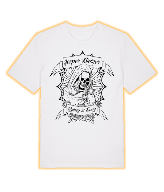 Dying Is Easy Black, White T-shirt