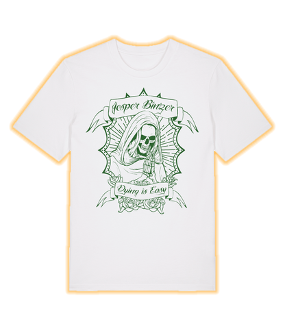 Dying Is Easy Green, White T-shirt