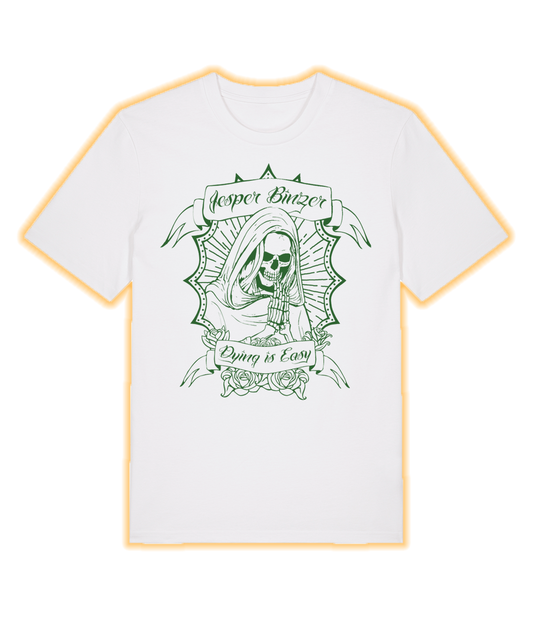 Dying Is Easy Green, White T-shirt