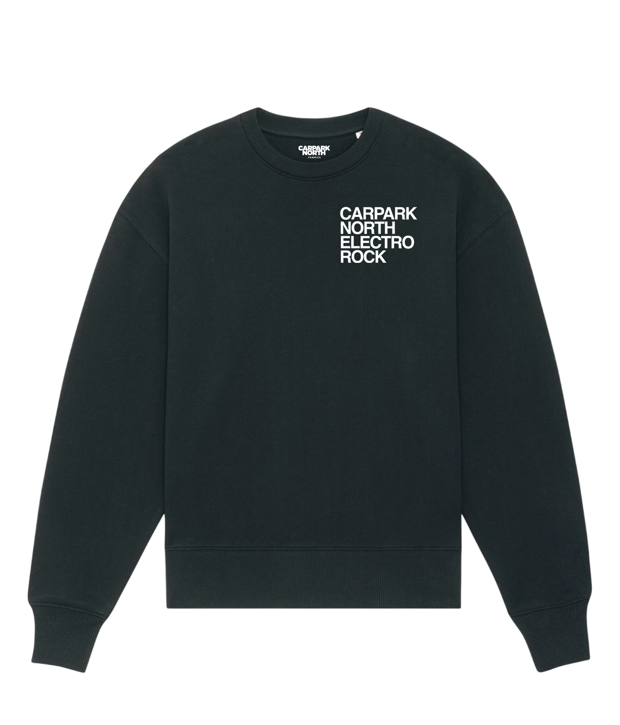 Electro Rock, Black, Heavy Crewneck