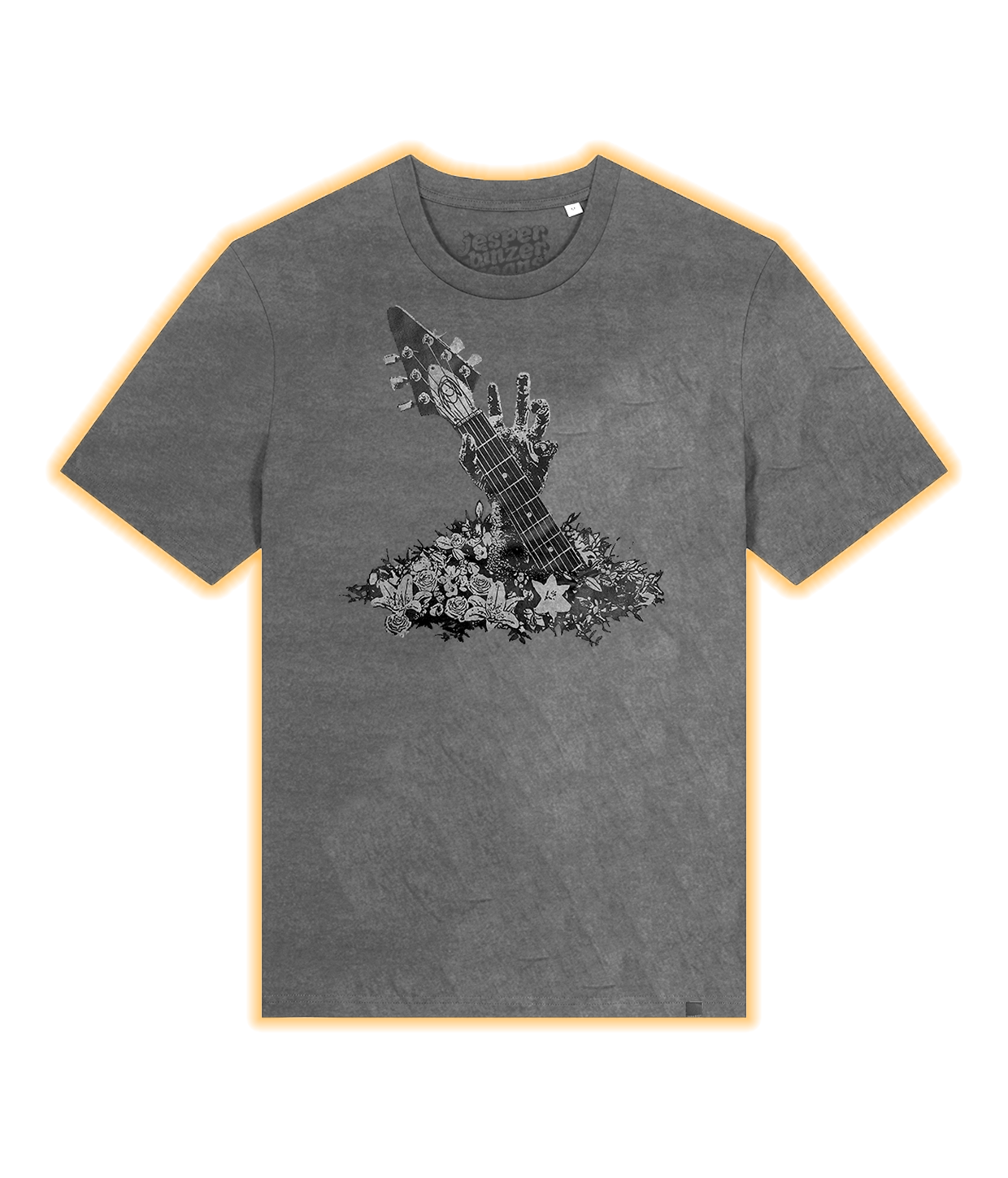 Guitar Hand, Vintage Grey T-shirt