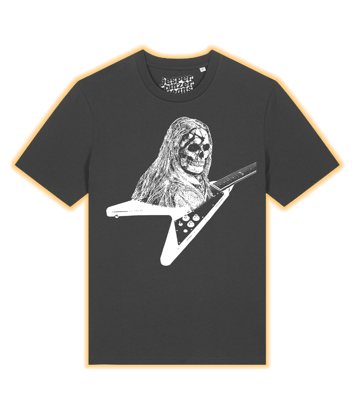 Guitar Head, Grey T-shirt