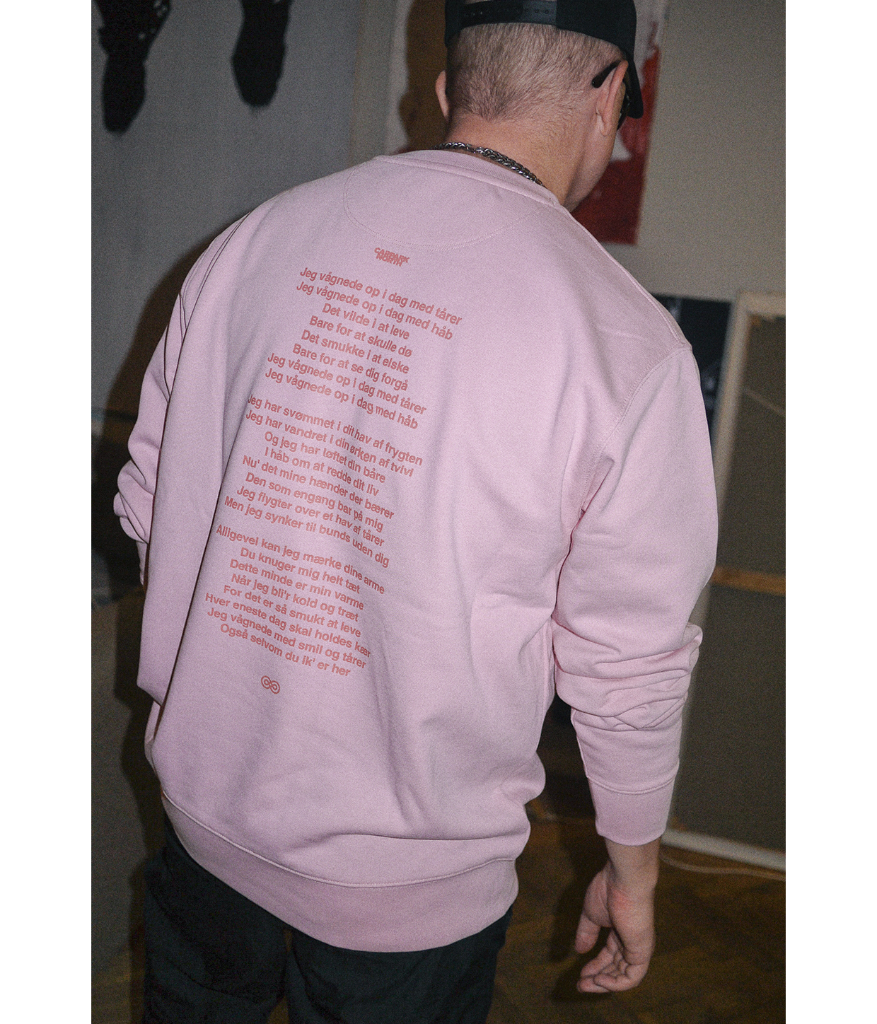 Håb, Pink Unisex Sweatshirt [Carpark North x Kræftens Bekæmpelse]