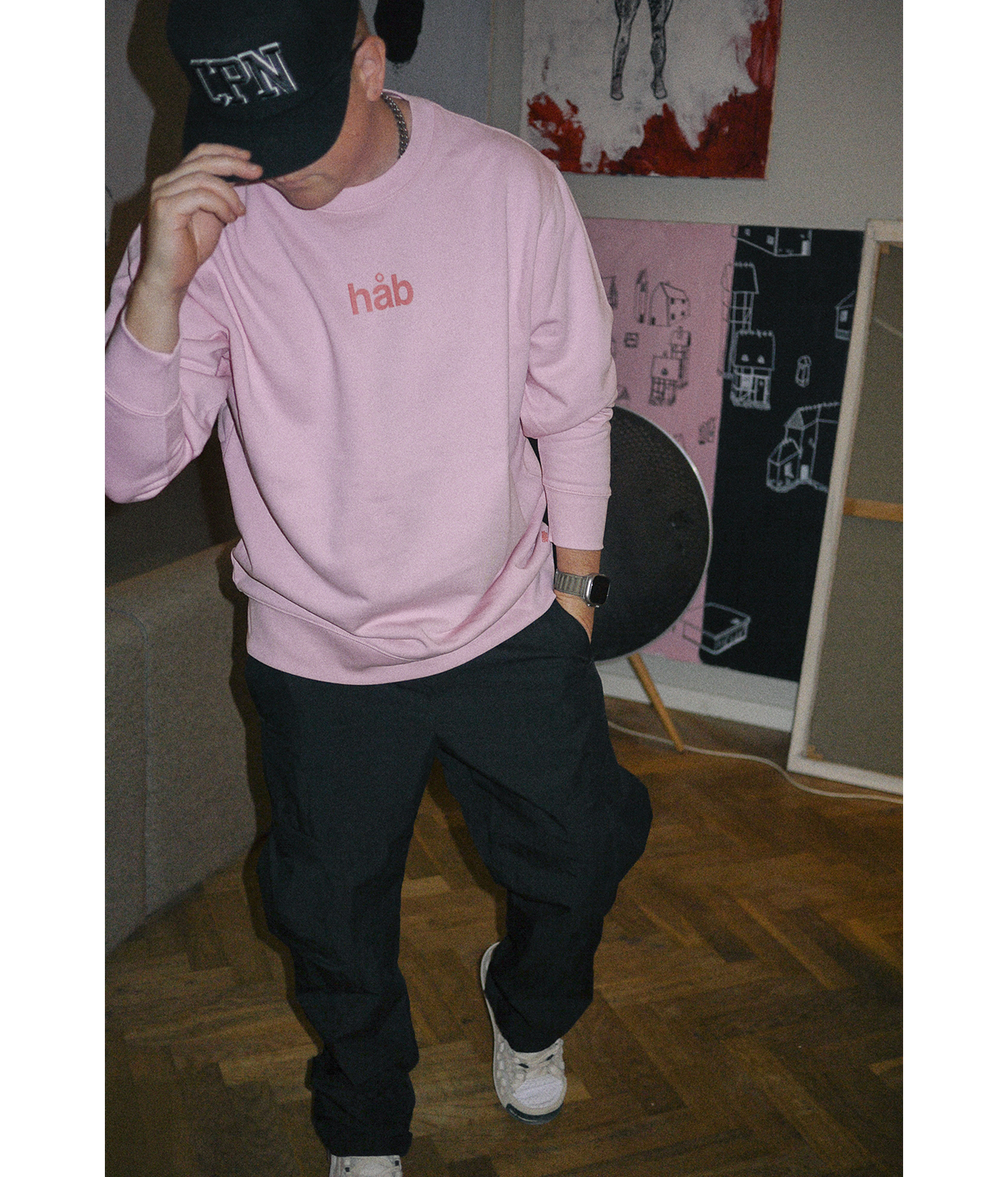 Håb, Pink Unisex Sweatshirt [Carpark North x Kræftens Bekæmpelse]