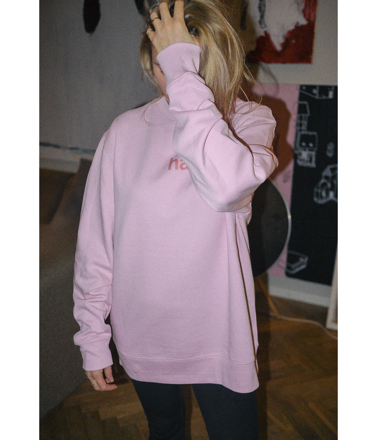 Håb, Pink Unisex Sweatshirt [Carpark North x Kræftens Bekæmpelse]