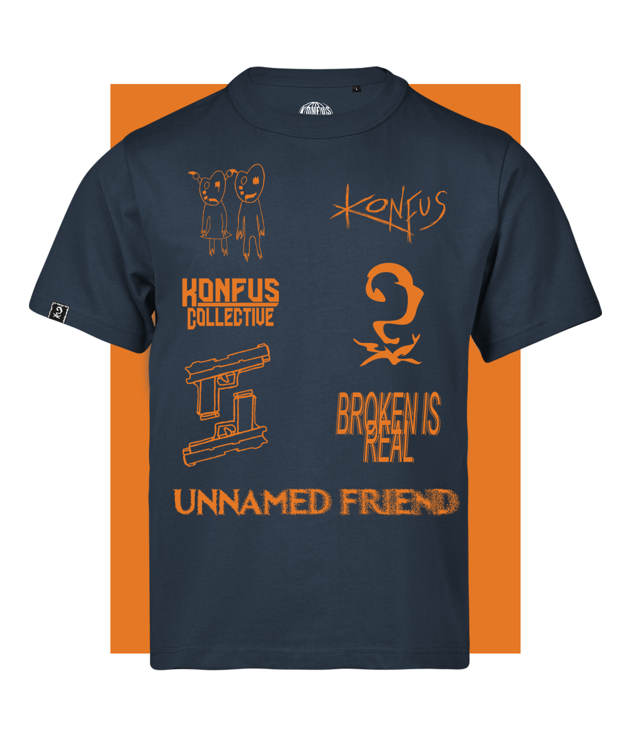 Icons, Blue Loose Fit T-shirt