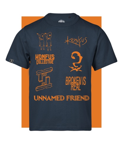 Icons, Blue Loose Fit T-shirt