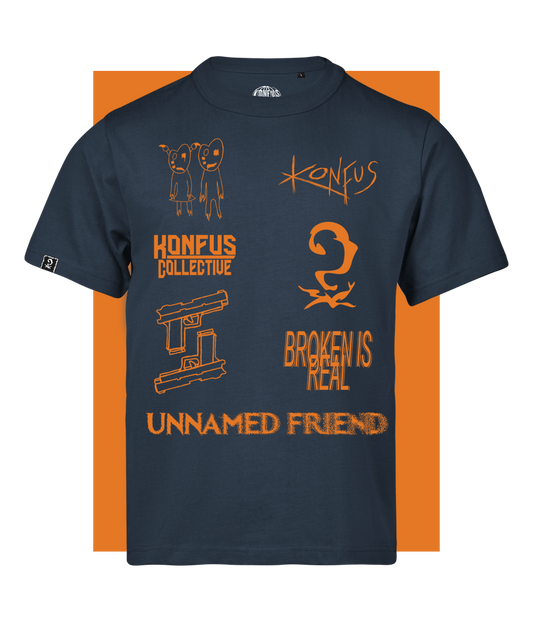 Icons, Blue Loose Fit T-shirt
