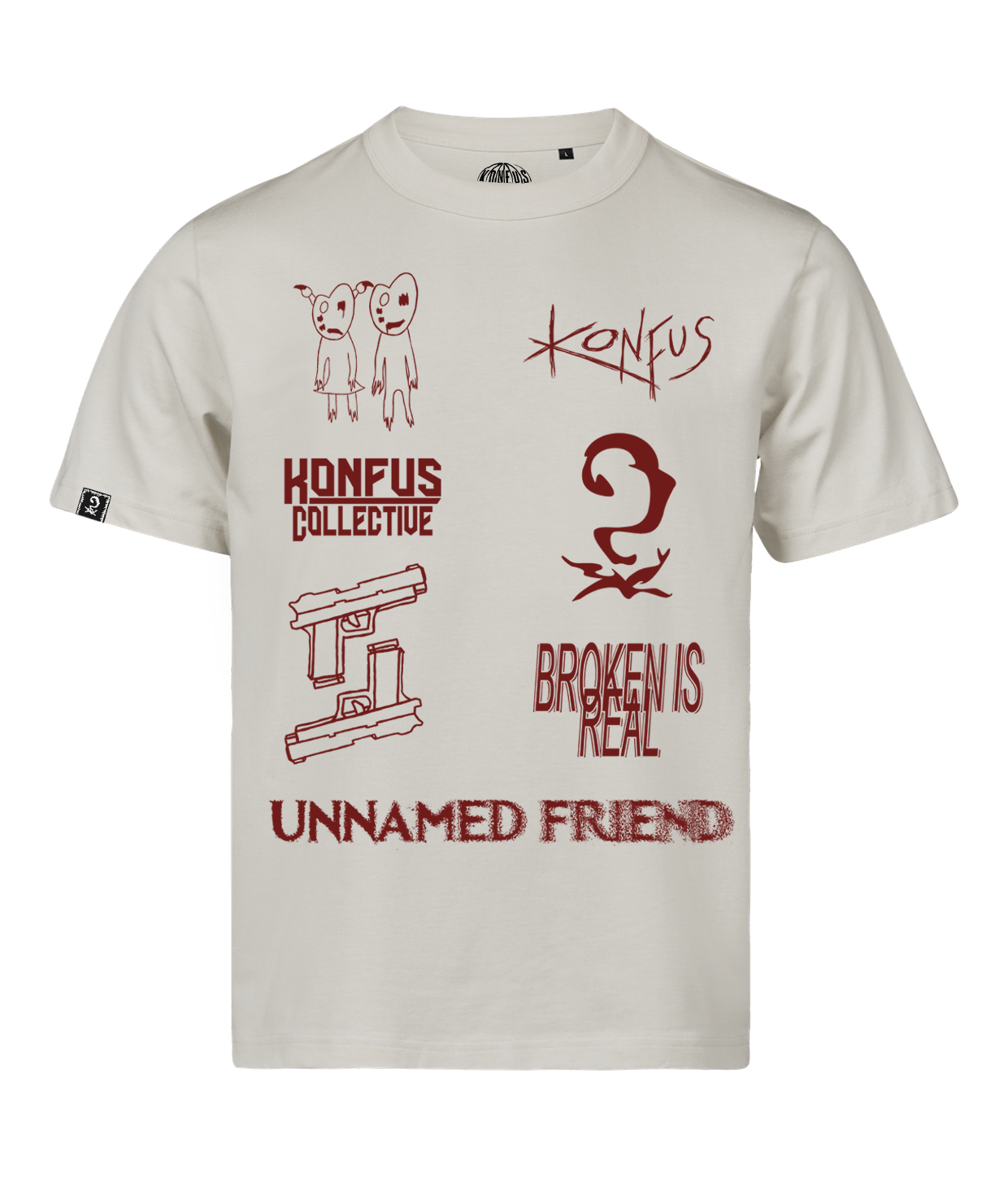 Icons, Off White Loose Fit T-shirt