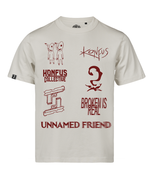 Icons, Off White Loose Fit T-shirt