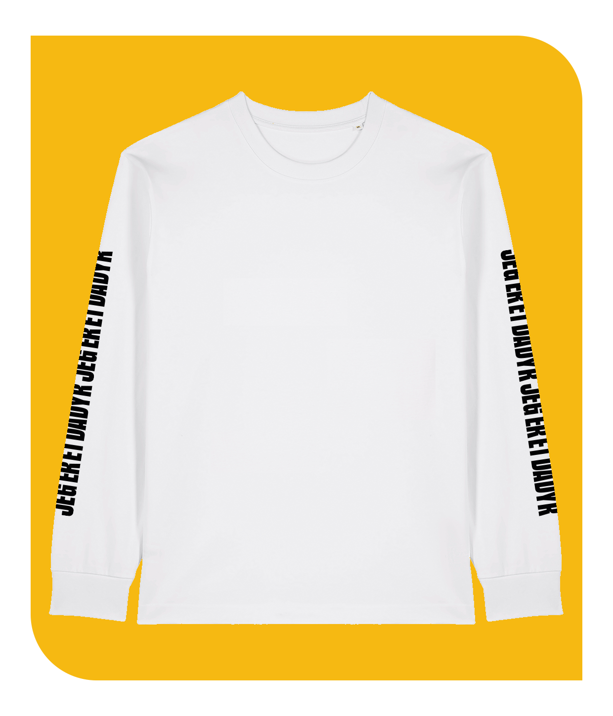 Jeg er et dådyr, Hvid Langærmet T-shirt