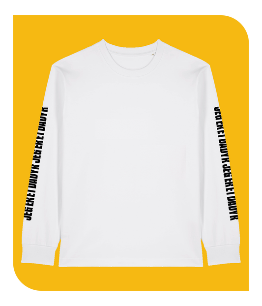 Jeg er et dådyr, Hvid Longsleeve