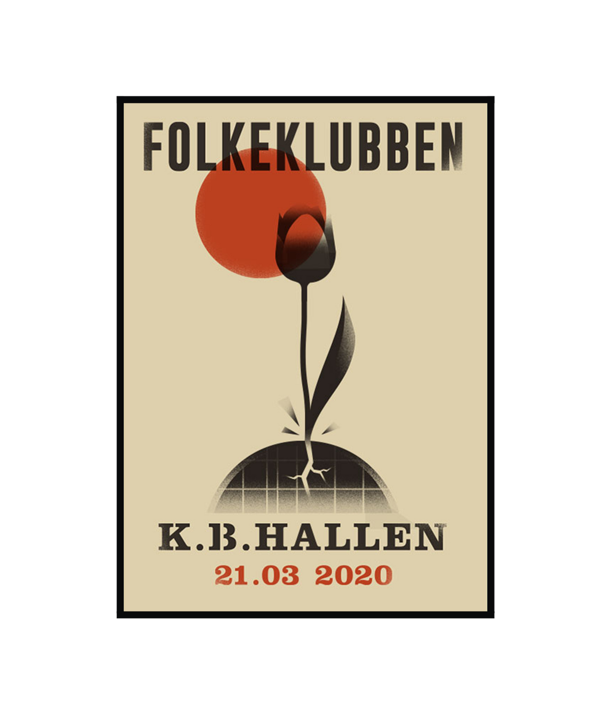 K.B. Hallen, A2 Plakat, Offset-tryk