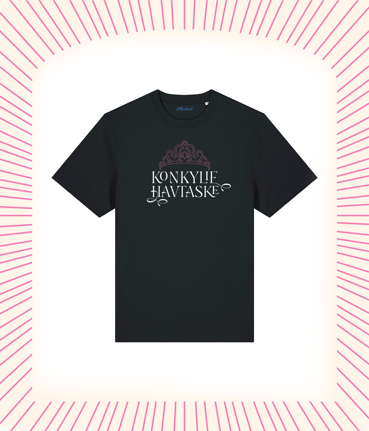 Konkylie Havtaske Sort T-shirt