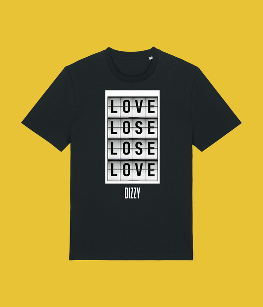 LOVE/LOSE, Black T-shirt