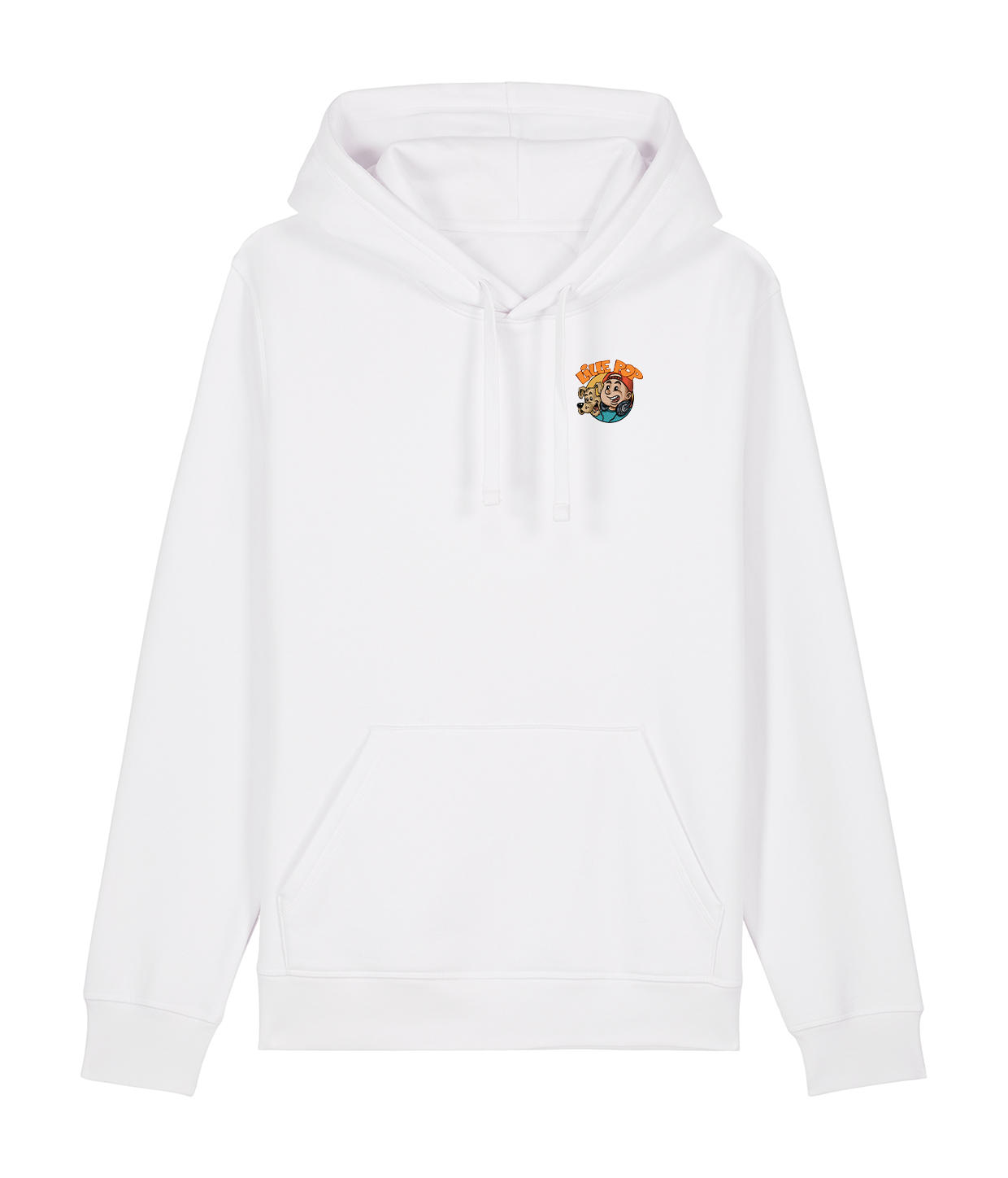 Lille Pop Lille Logo Hoodie Hvid