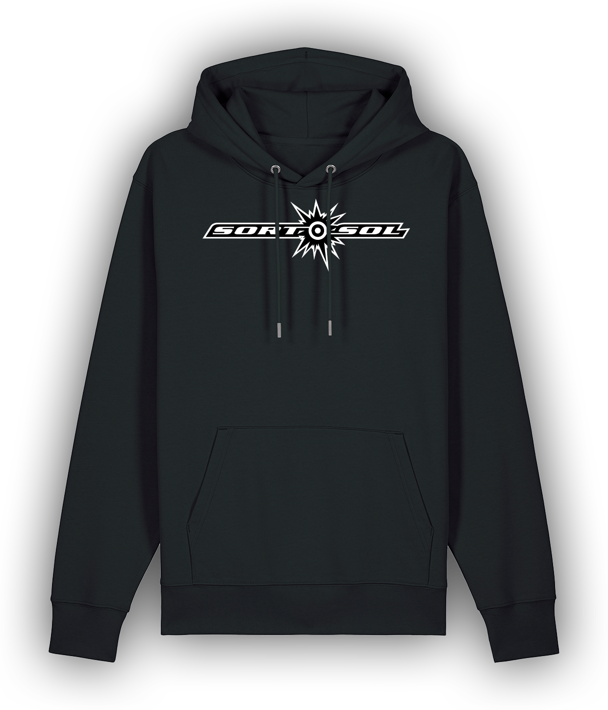 Sort Sol, Logo, Sort Hoodie