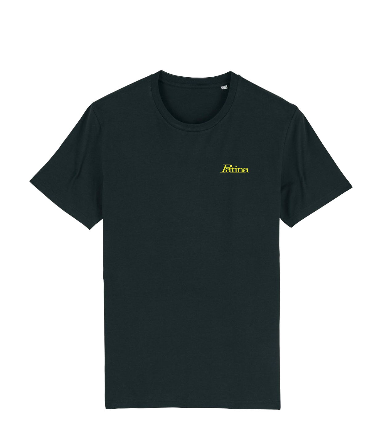 Patina Logo Gul, Sort T-shirt