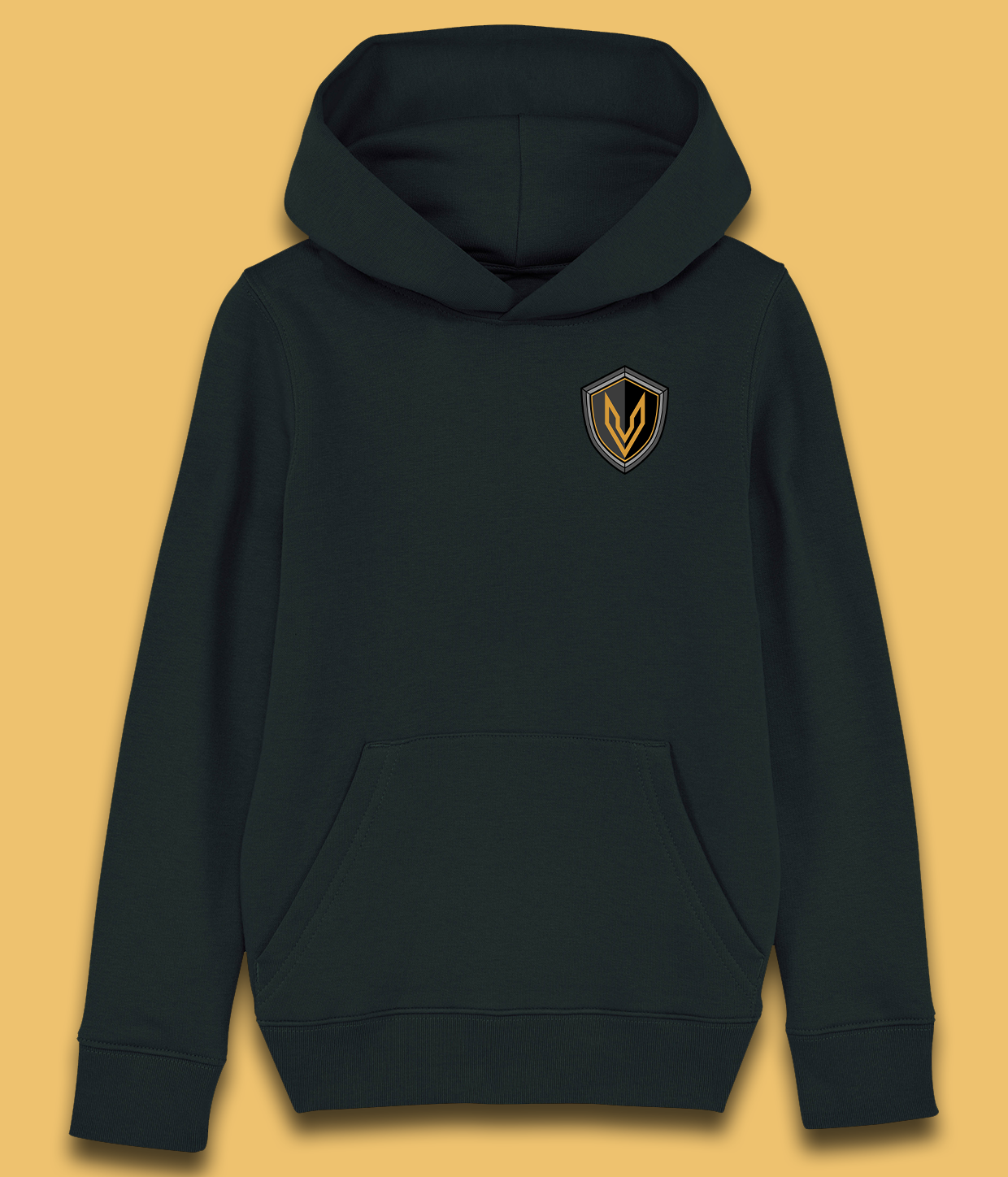 Logo, Sort Hoodie