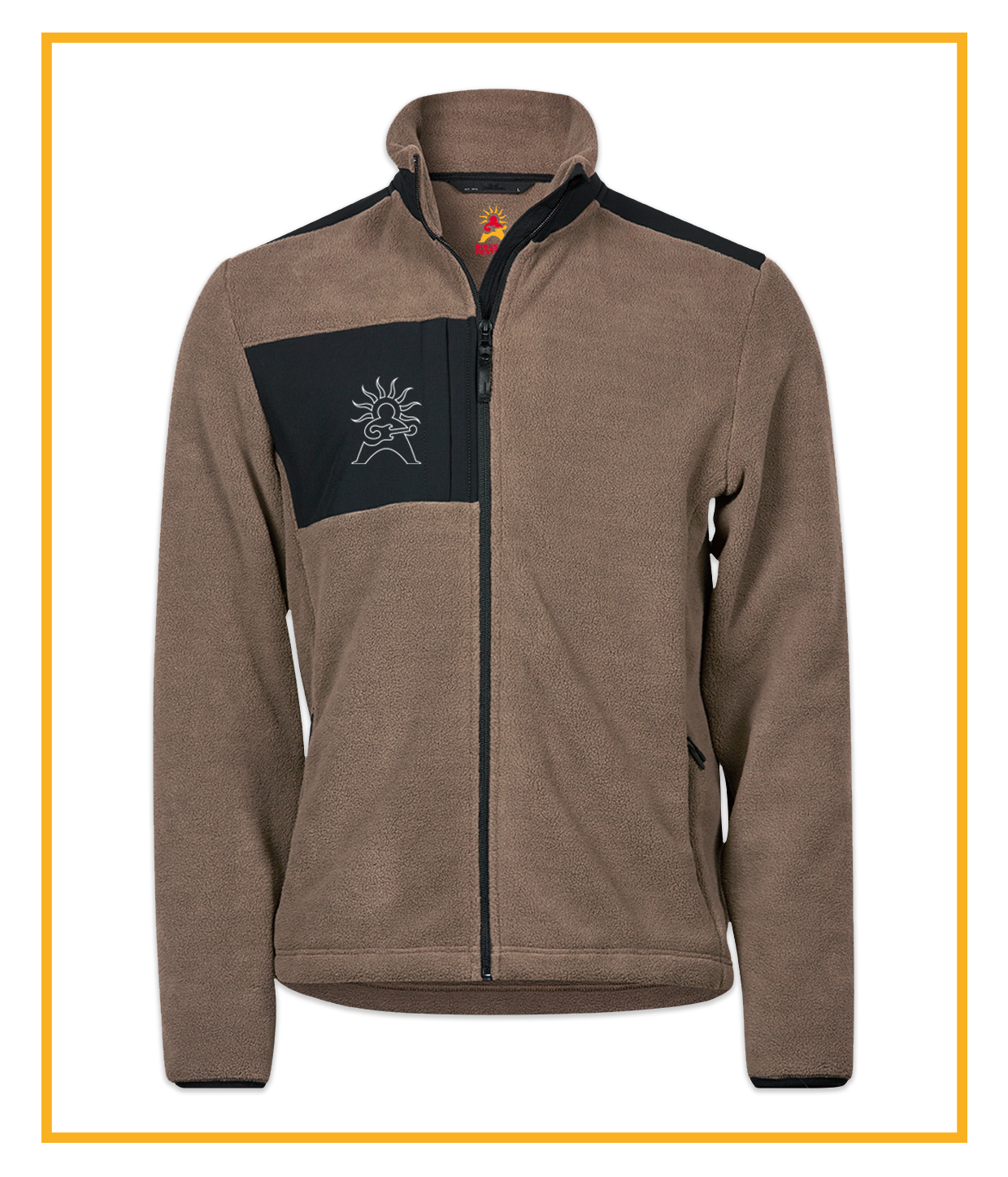 Logo Outline, Clay Fleece Jakke