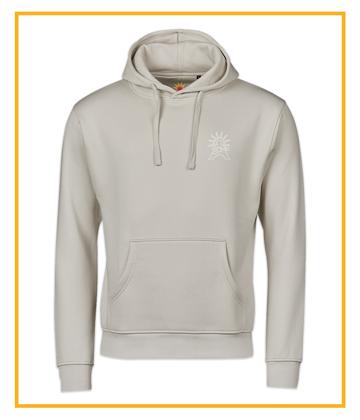 Logo Outline, Light Hoodie