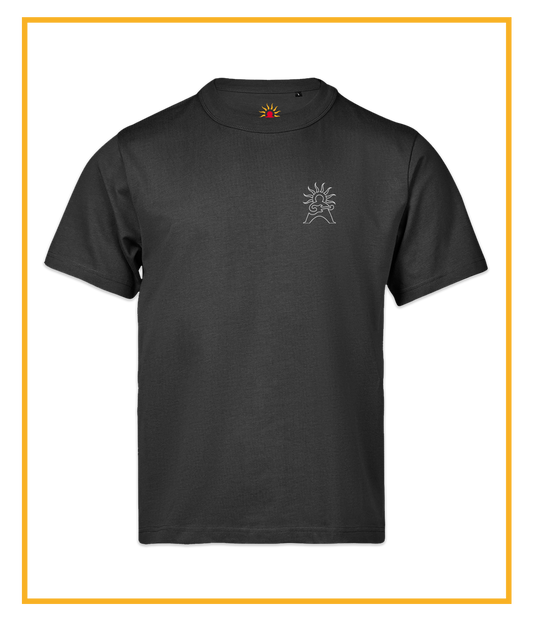 Logo Outline, Black T-shirt