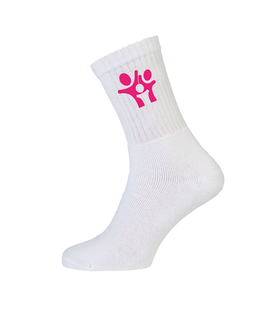 Logo Ikon, Hvide Tennissokker (1 par)