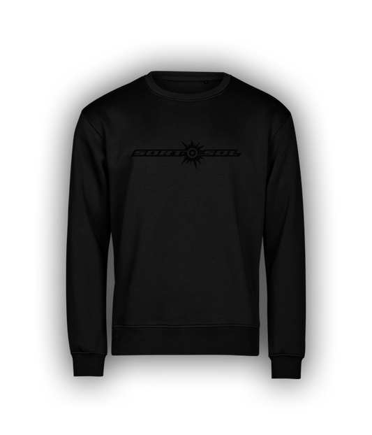 Sort Sol, Logo, Sort Sweatshirt (Web Eksklusivt)