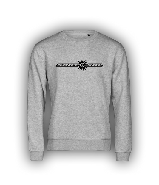 Sort Sol, Logo, Grå Sweatshirt