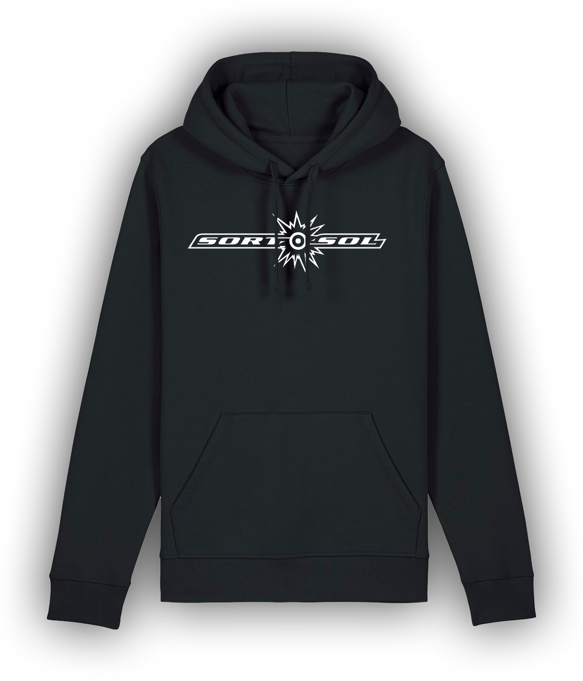 Sort Sol, Logo, Sort Hoodie