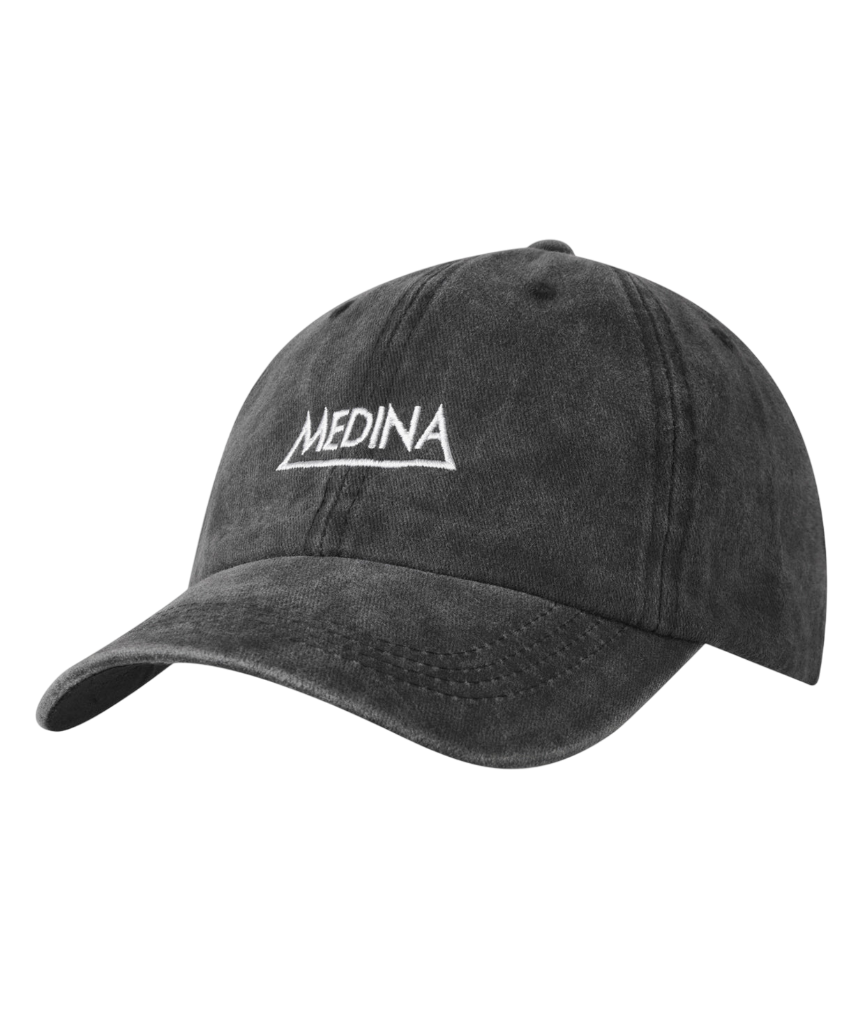 Acid Washed Dad Cap, Black