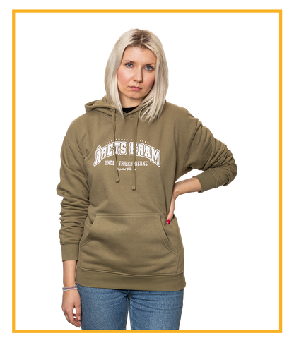 College, Green Hoodie