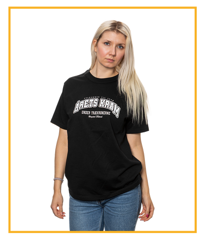 College, Black Loose Fit T-shirt