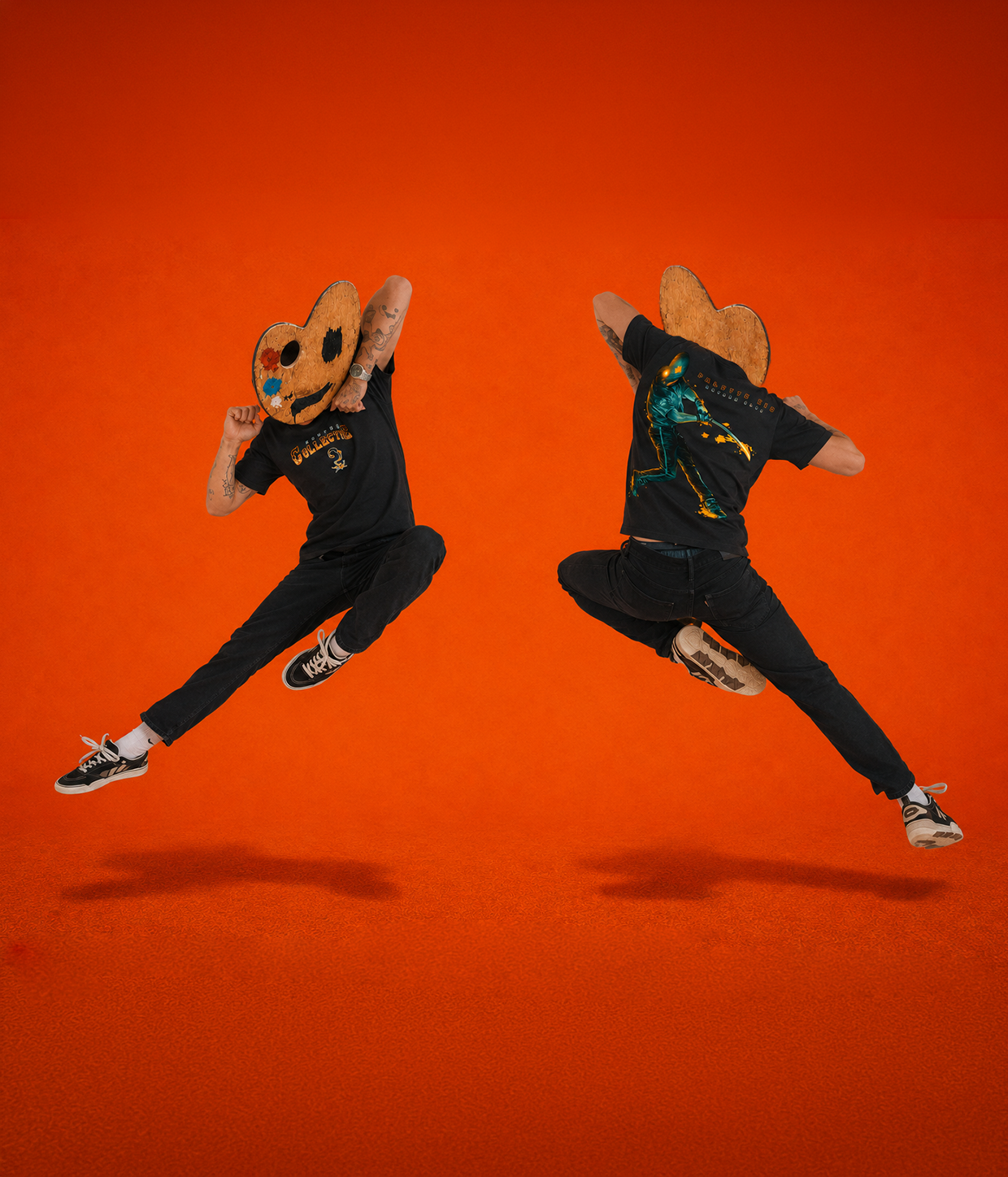 Palette Kid Katana Club, Black Loose Fit T-shirt