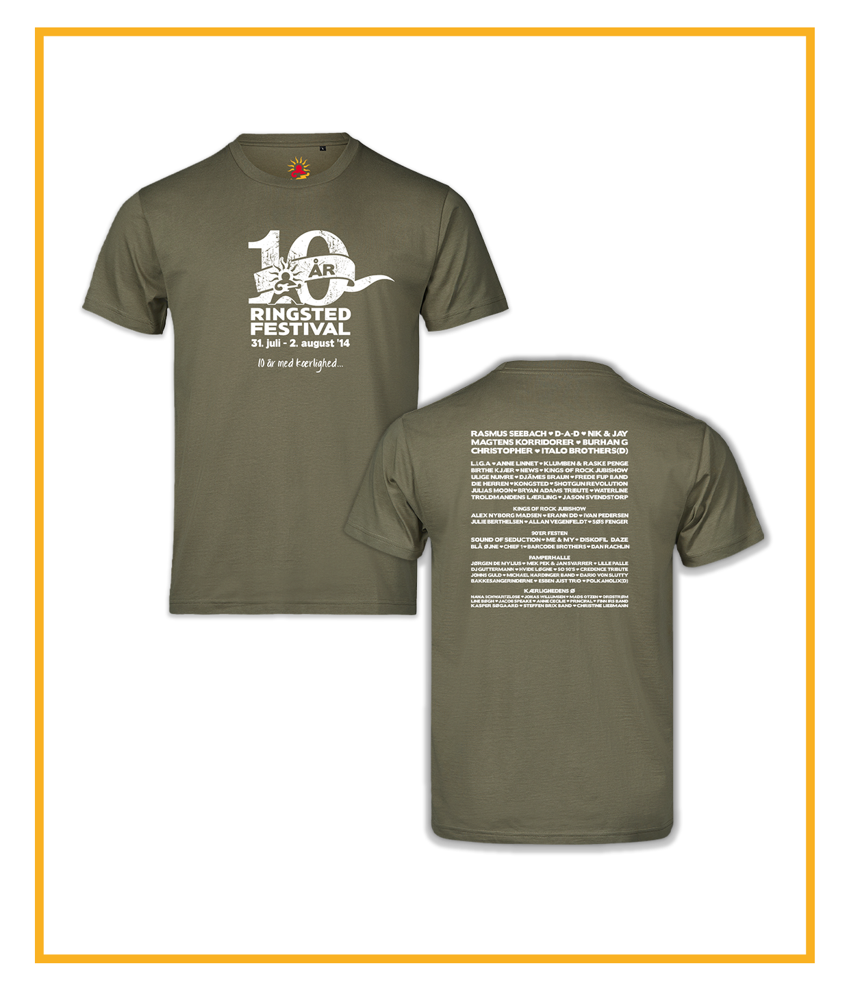 Ringsted 20 års Jubilæum - Årets T-shirt 2014