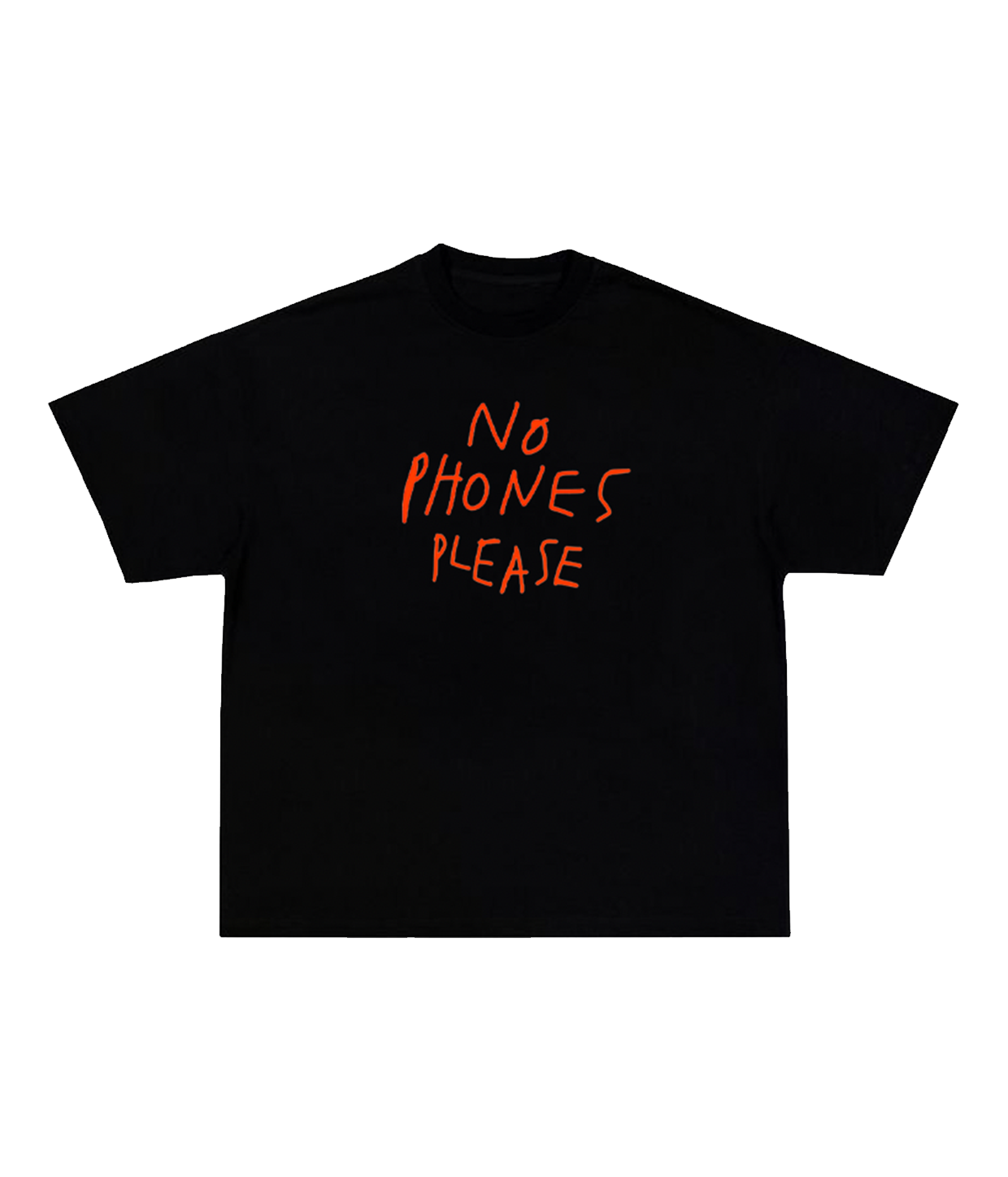 KIKI CLUB, No Phones Please, Black, Tee
