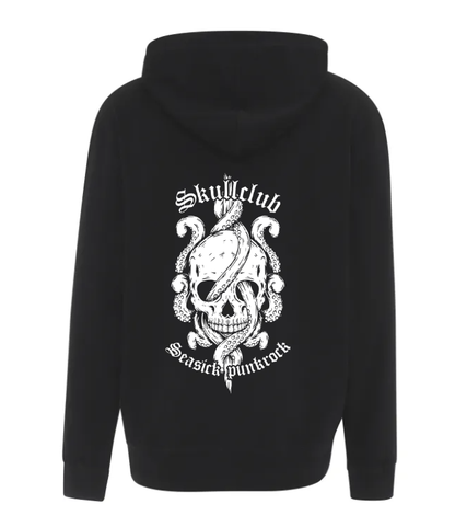 Octo Skull, Black Zipper Hoodie