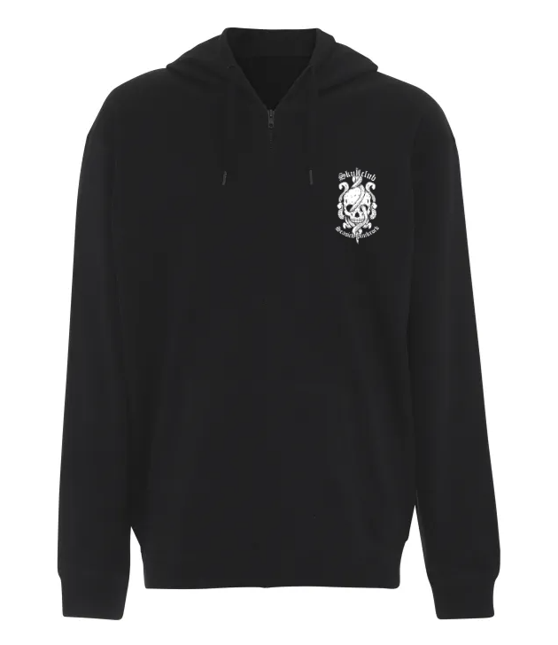 Octo Skull, Black Zipper Hoodie