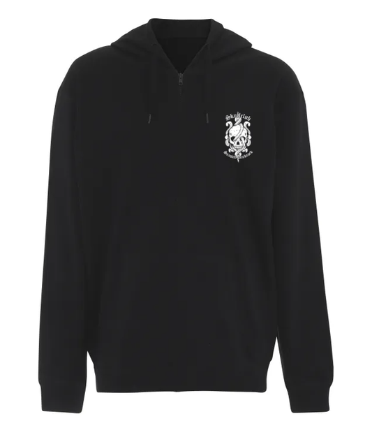 Octo Skull, Black Zipper Hoodie