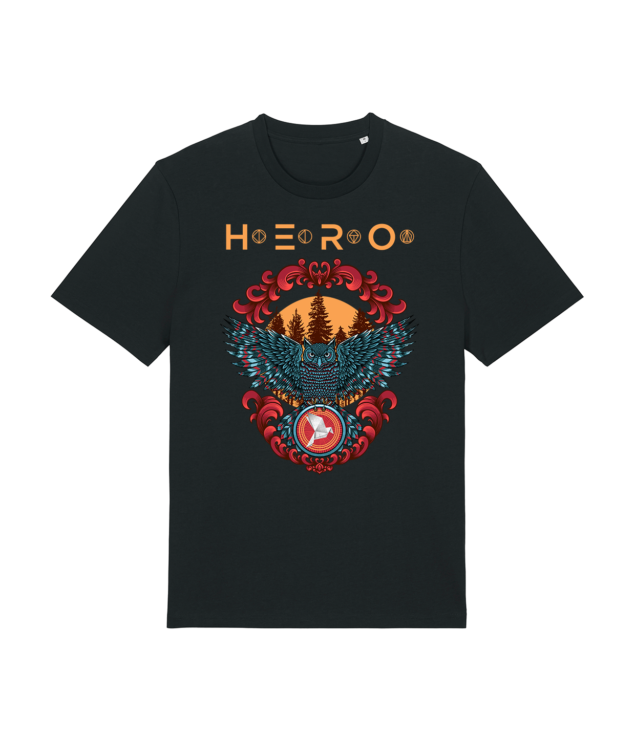 Owl, Black T-shirt