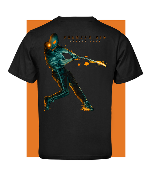 Palette Kid Katana Club, Black Loose Fit T-shirt