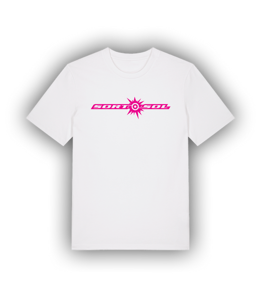 Sort Sol, Logo, Hvid T-Shirt