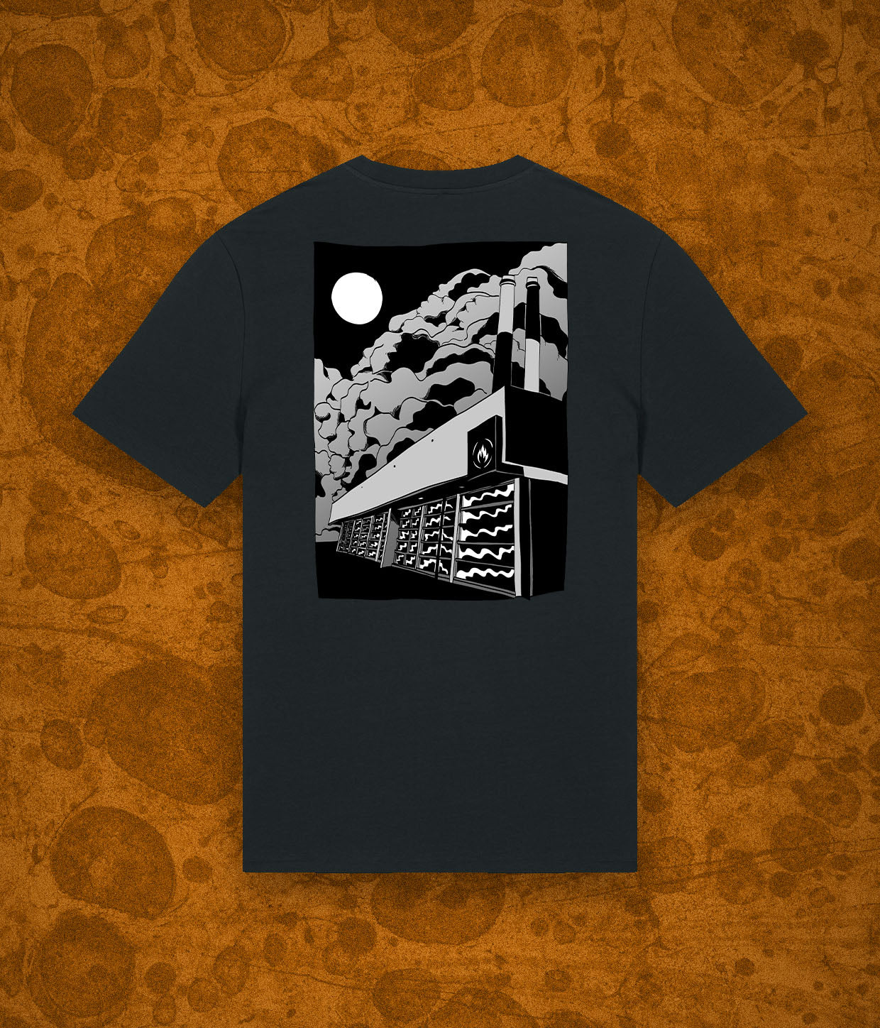 Forbrændingen, Sort Pisket T-shirt