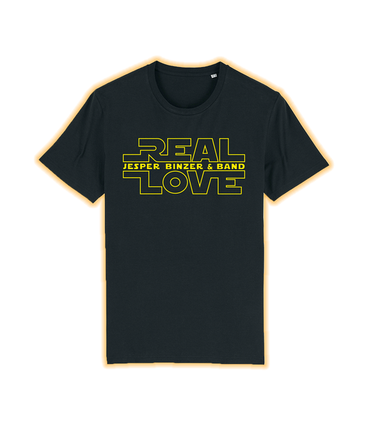 Real Love, Black, Økologisk T-shirt