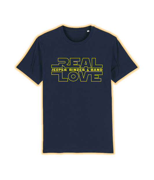 Real Love, Navy, Økologisk T-shirt